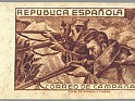 Spain 1939 Email Campaign 80 CTS Marron Edifil NE 55D. España 55d. Uploaded by susofe